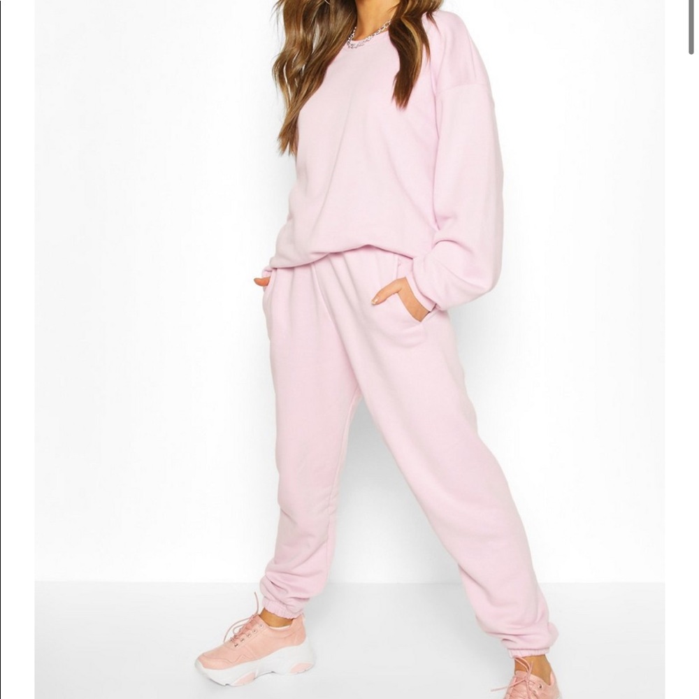 Boohoo Oversized Jogger Blush